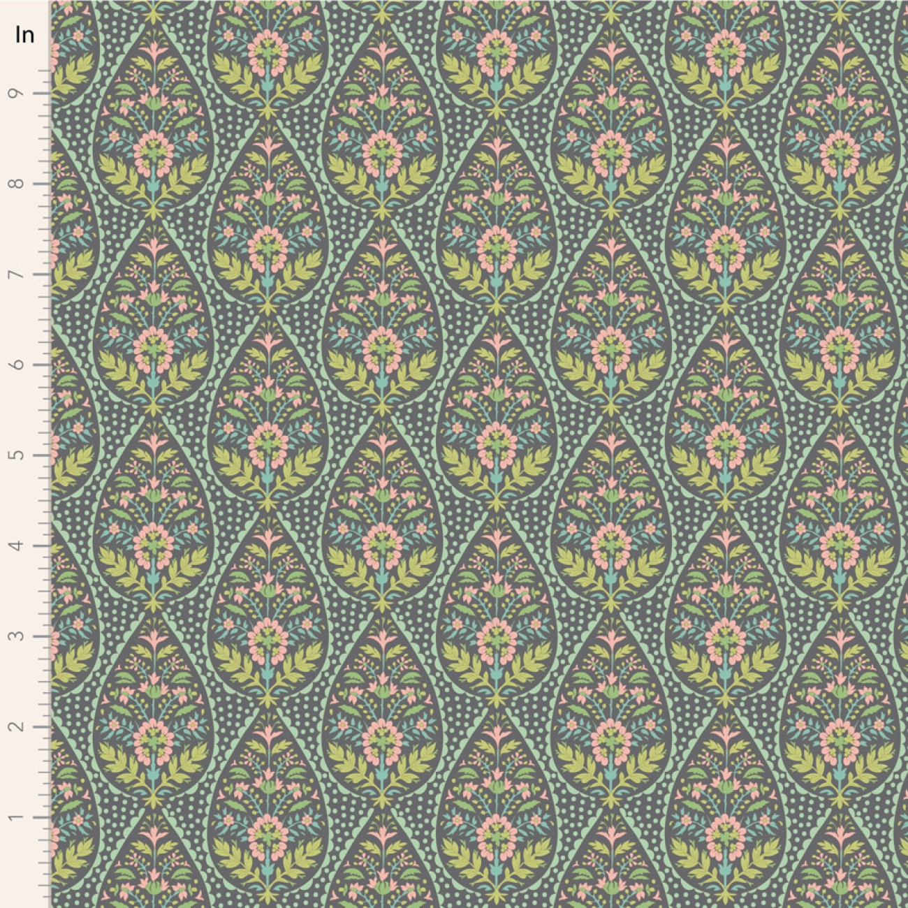 Tilda Patchwork Stoff Baumwolle - Sanctuary - Adina Greygreen